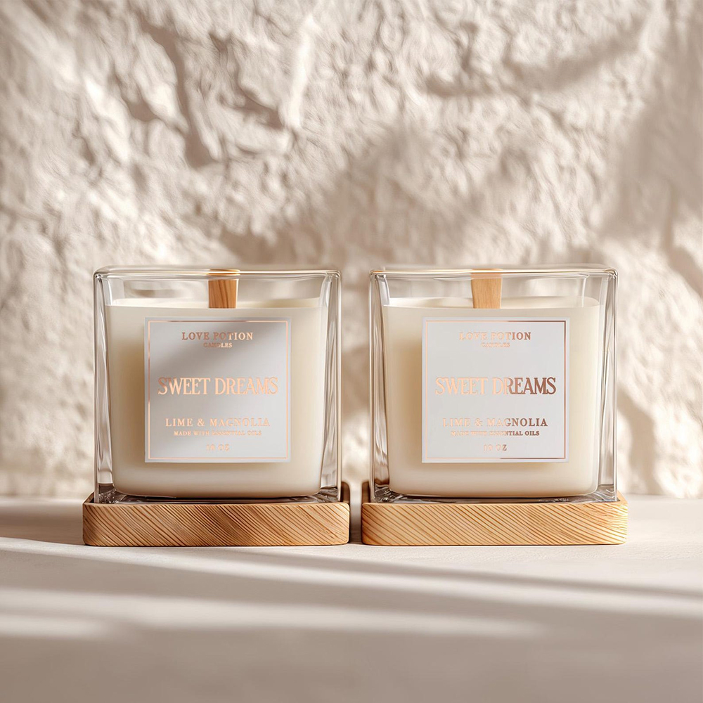 Personalised Candle Label - Пользовательские 50 шт. этикетки для свечей,