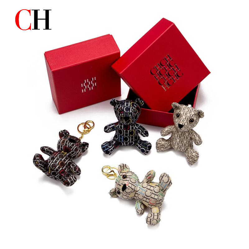 Monogram Keychain Leather - Плюшевый брелок CH Bear с монограммой,