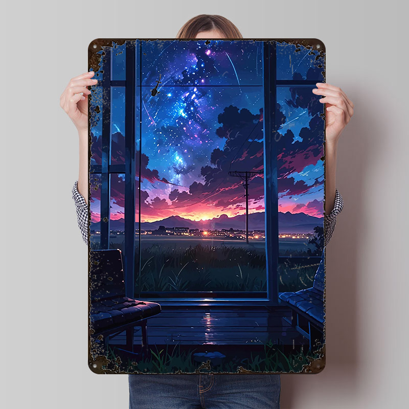 Custom Night Sky - Аниме-постер с видом на звездное небо,