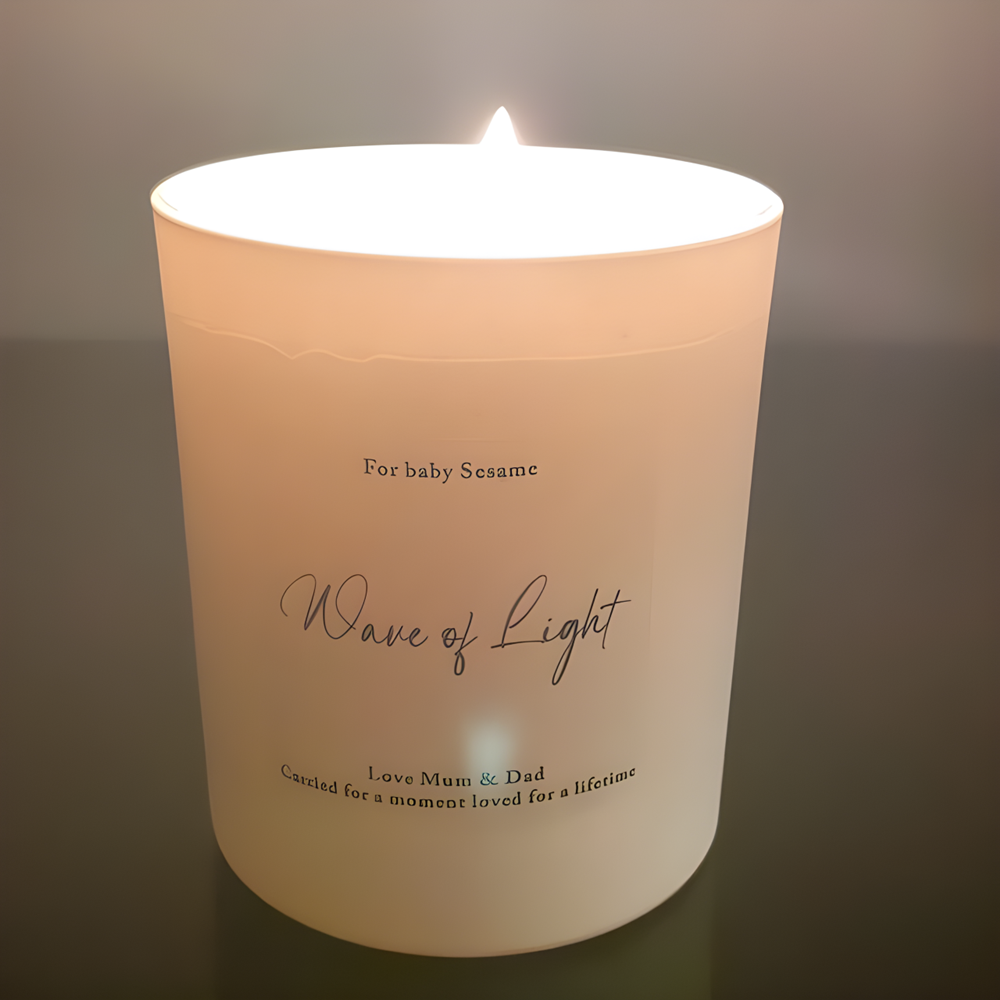 Personalised Candle Label - Персонализированные наклейки на свечи, простые и