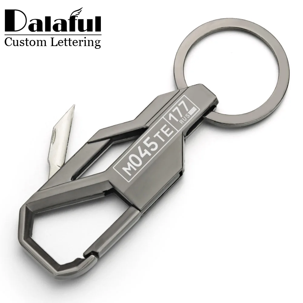 Initial Ring Custom - Мини-нож, брелок, складной персонализированный автомобильный брелок,