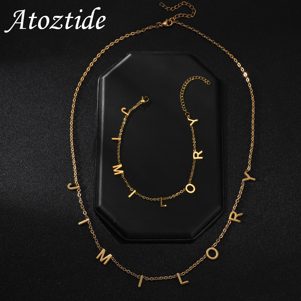 Personalized Name Box - Atoztide персонализированные имена на заказ браслет