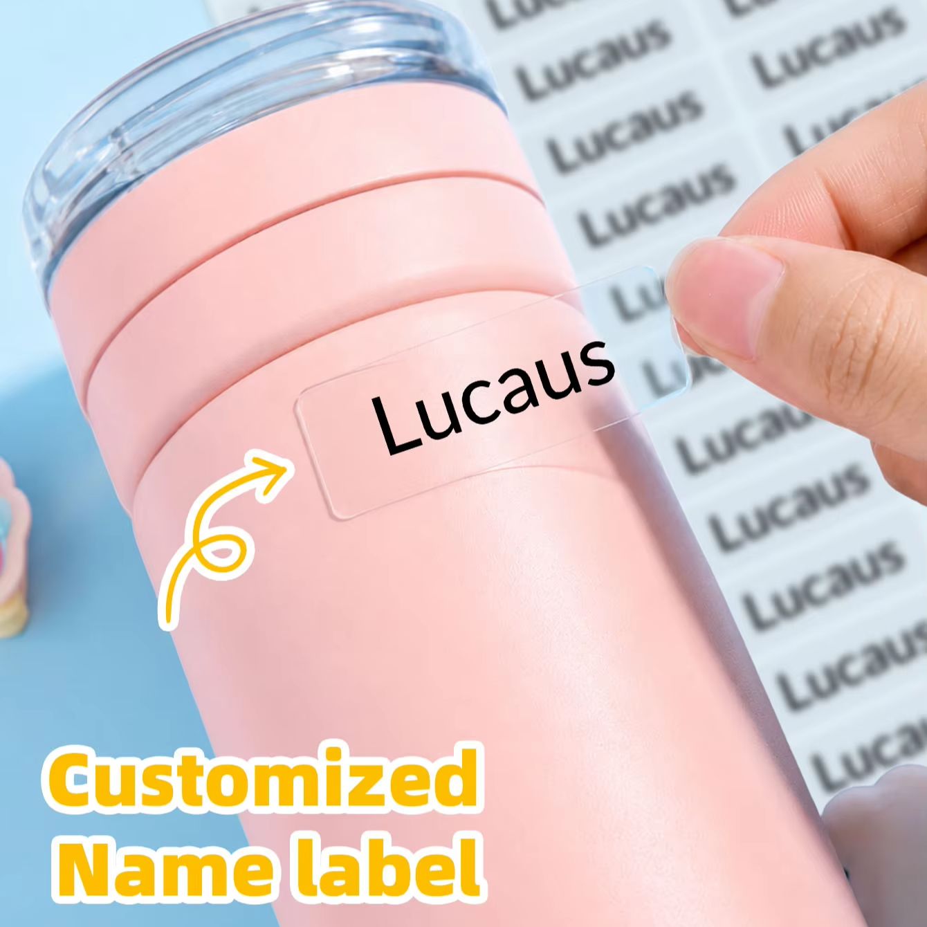 Personalized Name Box - 1-300 шт. персонализированных наклеек с именем,