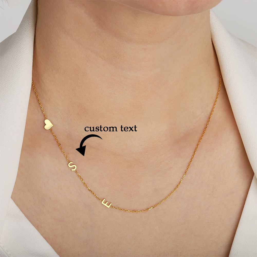 Name Necklace Custom - Ожерелье с буквами на заказ, подарок