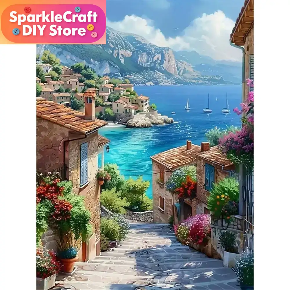 Photo Mosaic Print - 1 шт. безрамная алмазная мозаика: городской