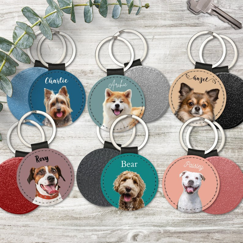 Pet Portrait Custom - Брелок с фотографией на заказ, персонализированный