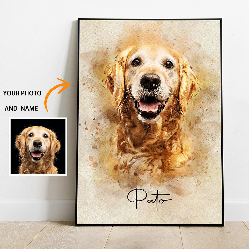 Pet Portrait Custom - Персонализированные портреты питомцев: фото, имя, индивидуальная