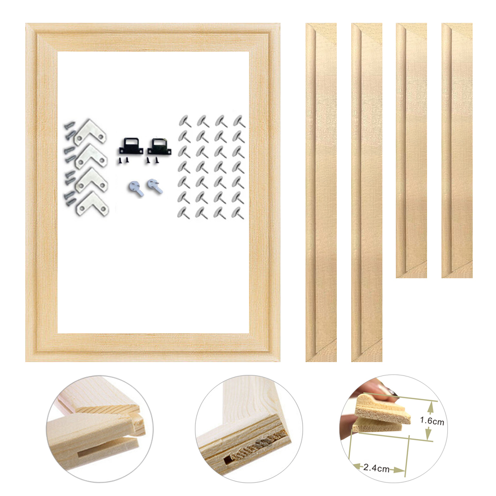 Engraved Wood Frame - 30x40 50x70 70x100 см Холст Рамка