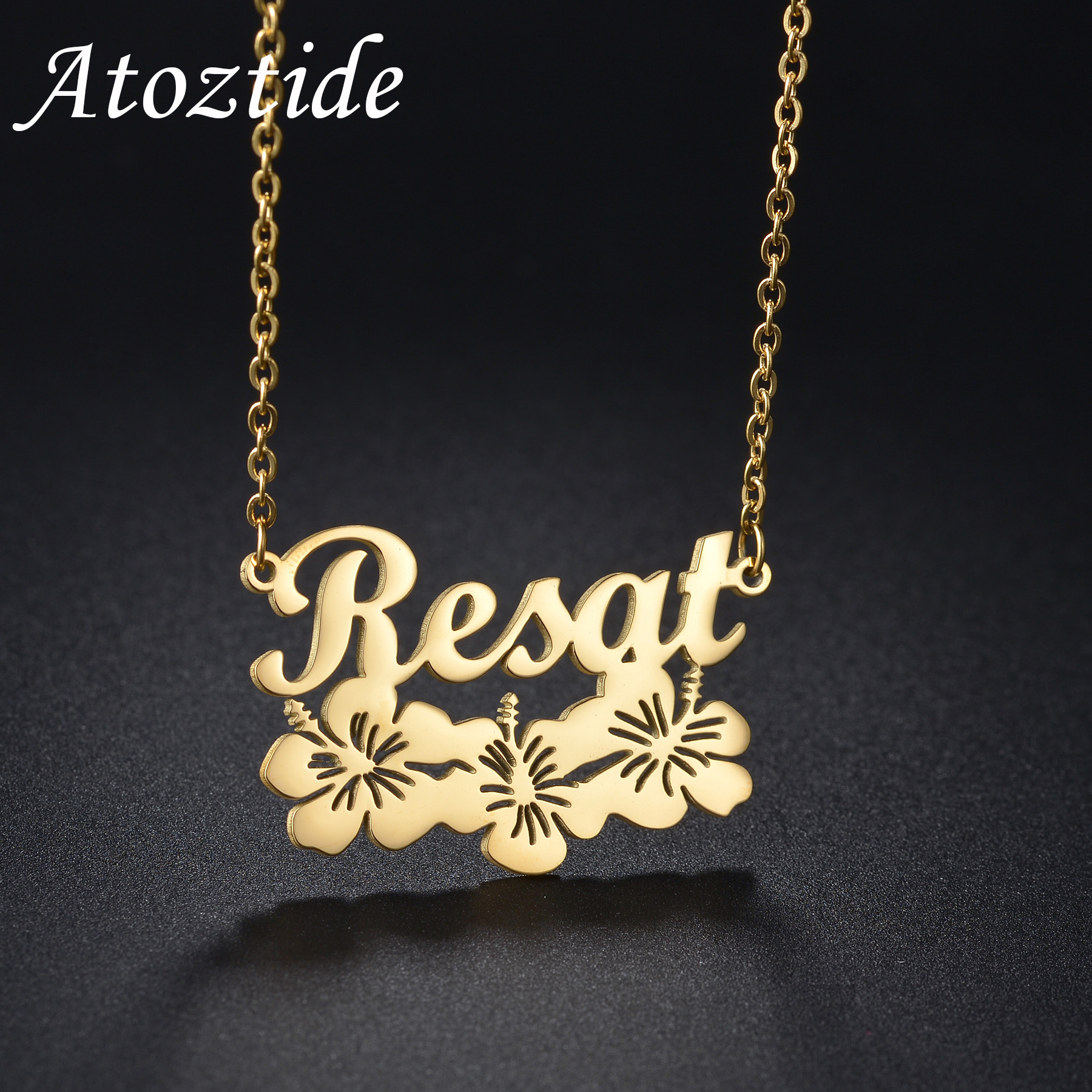 Birth Flower Necklace - Женская цепочка с подвеской в виде