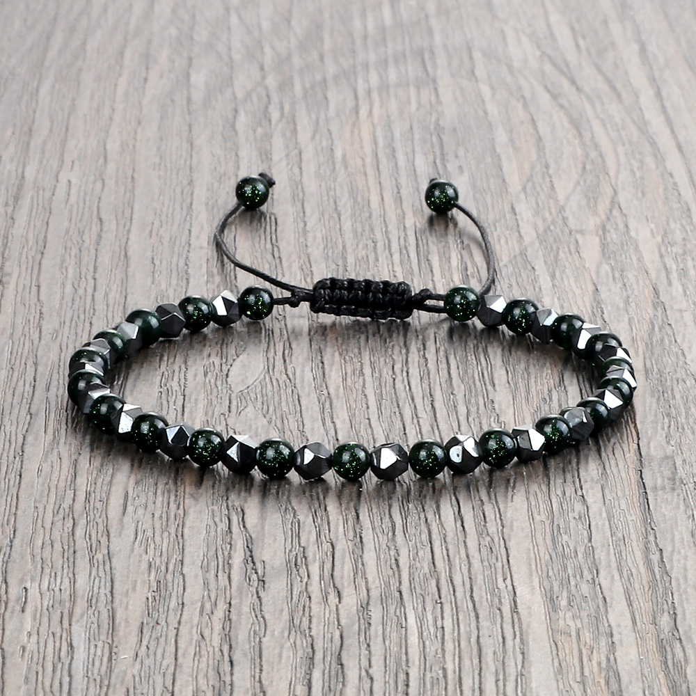 Coordinates Bracelet - Минимализм Браслет из гематита Нерегулярный Высокое
