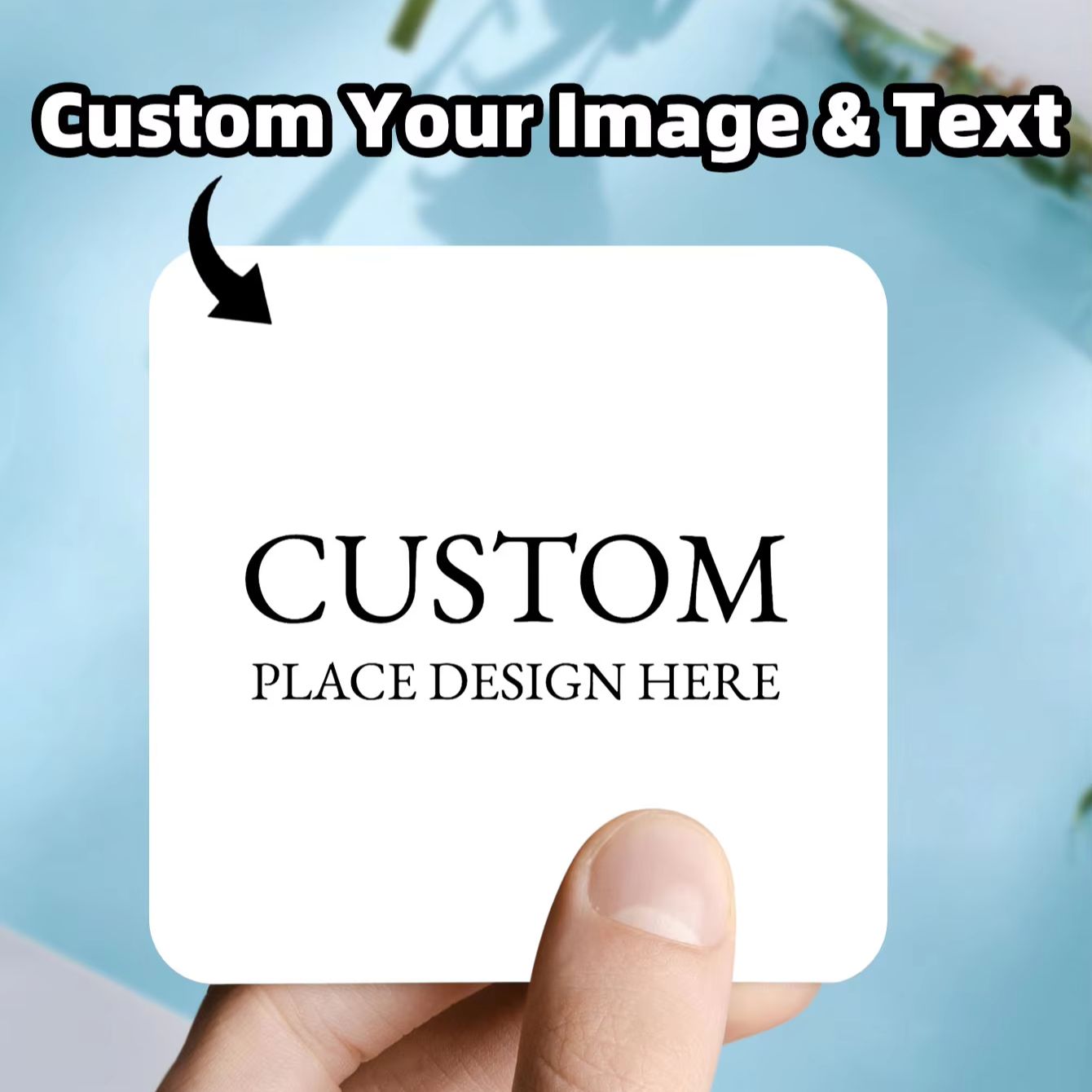 Personalised Candle Label - 1-100 шт. персонализированных квадратных водонепроницаемых наклеек