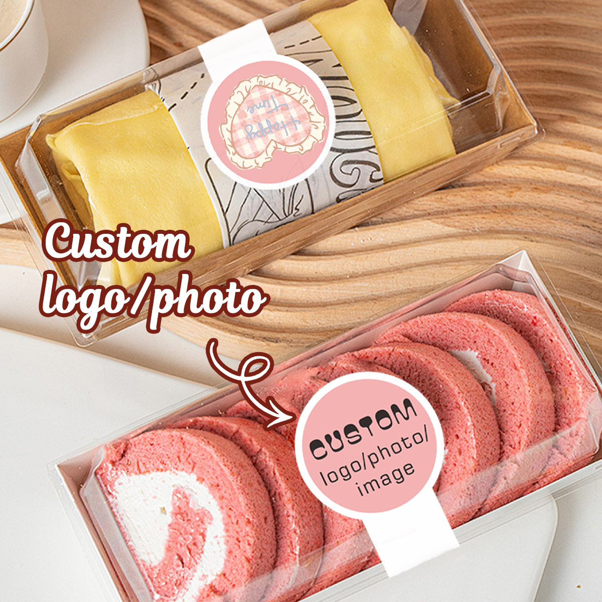 Personalized Name Box - Наклейки на заказ, персонализированные фото-стикеры, набор