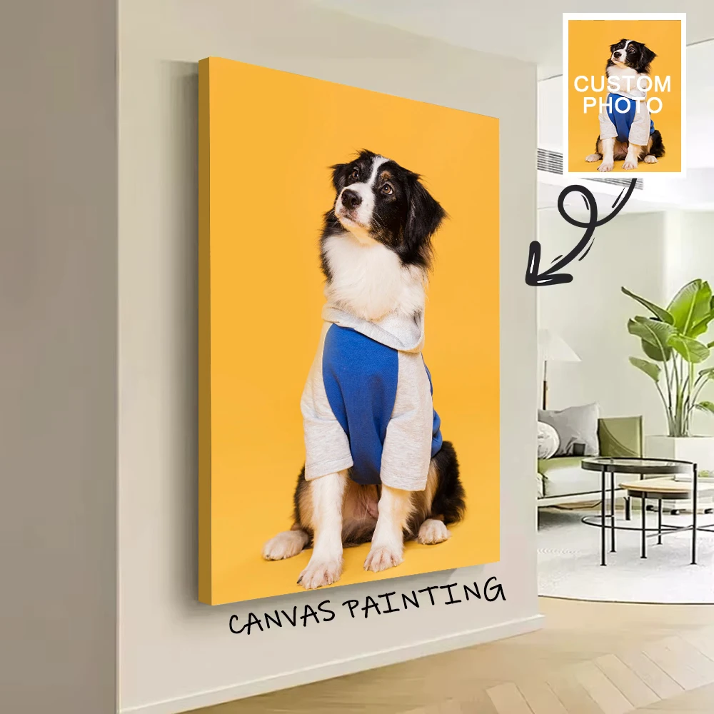 Pet Portrait Custom - Печать на холсте с фото питомца