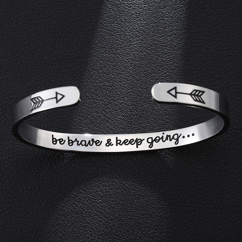 Coordinates Bracelet - Браслеты-манжеты из нержавеющей стали с гравировкой