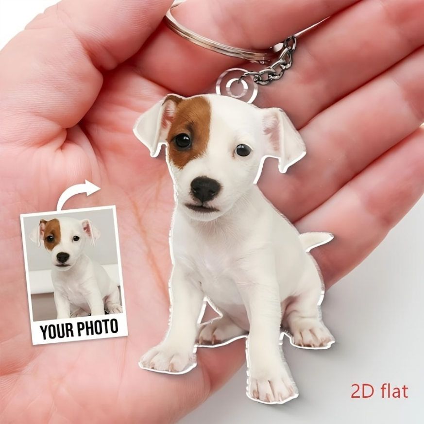 Pet Portrait Custom - Персонализированный акриловый брелок на заказ: загрузка