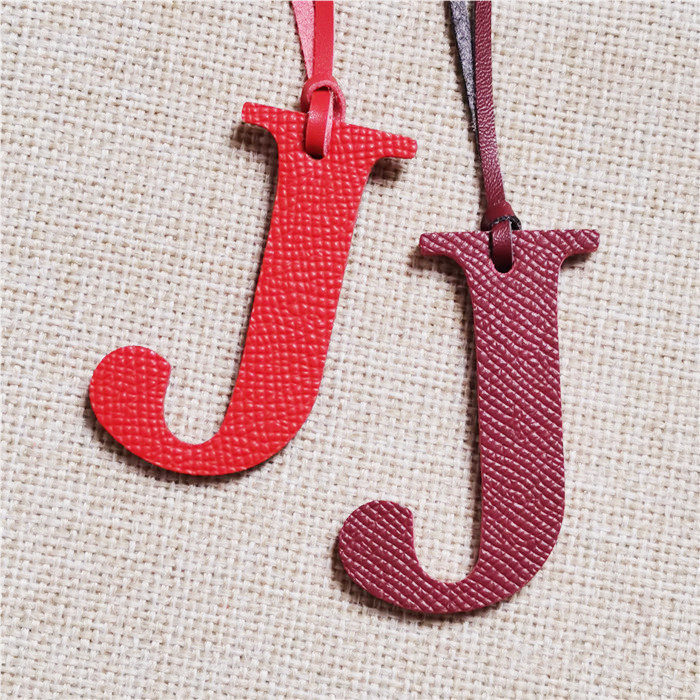 Monogram Keychain Leather - Английская буква H I J K