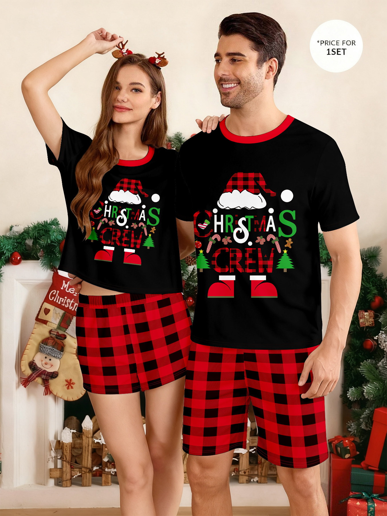 Family Tree Print - Рождественские семейные пижамы: комплект с принтом