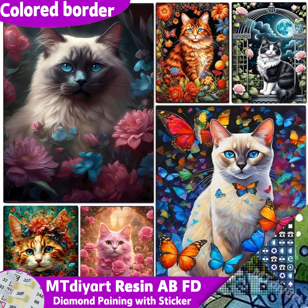 Photo Mosaic Print - Алмазная мозаика с кошкой: Набор для