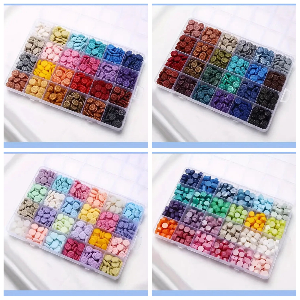 Wax Seal Letter Kit - 600 шт. сургучные бусины в коробке,