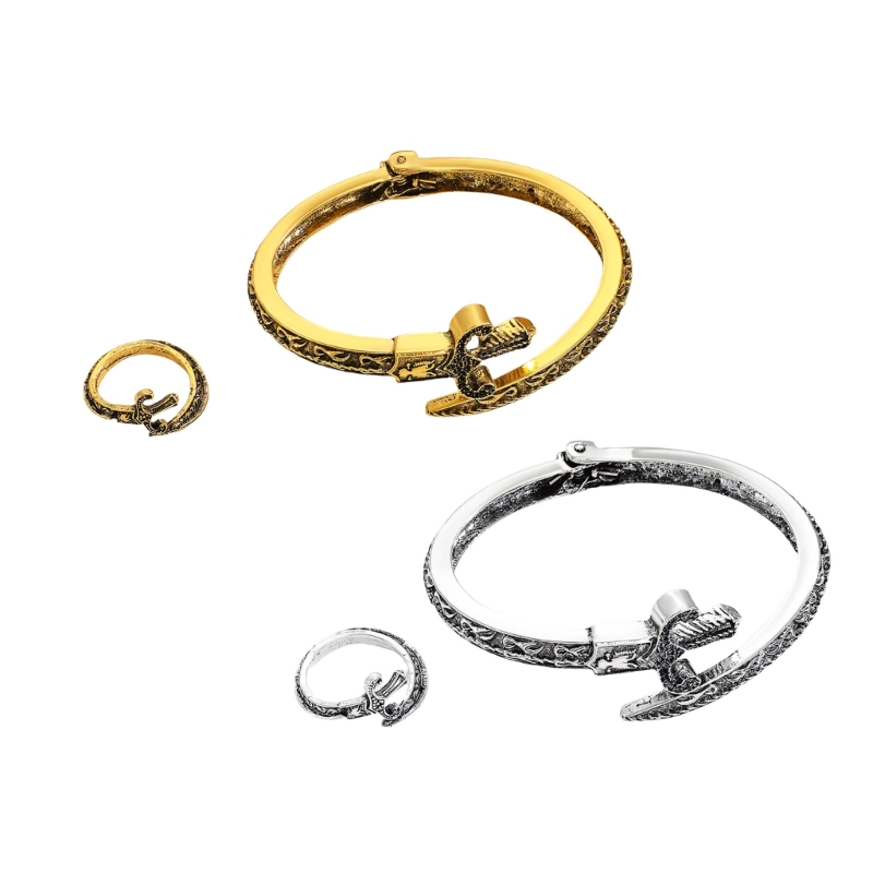 Coordinates Bracelet - Изысканный регулируемый браслет-манжета в стиле змеи
