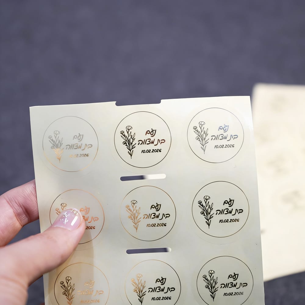 Personalised Candle Label - Индивидуальные прозрачные наклейки с золотой фольгой