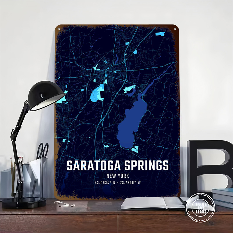 Постер с картой города Саратог – обзор и цена Custom Map Poster