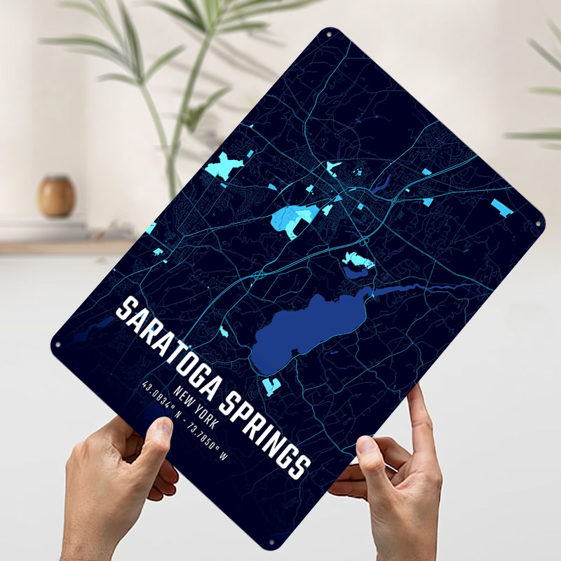 Постер с картой города Саратог – обзор и цена Custom Map Poster