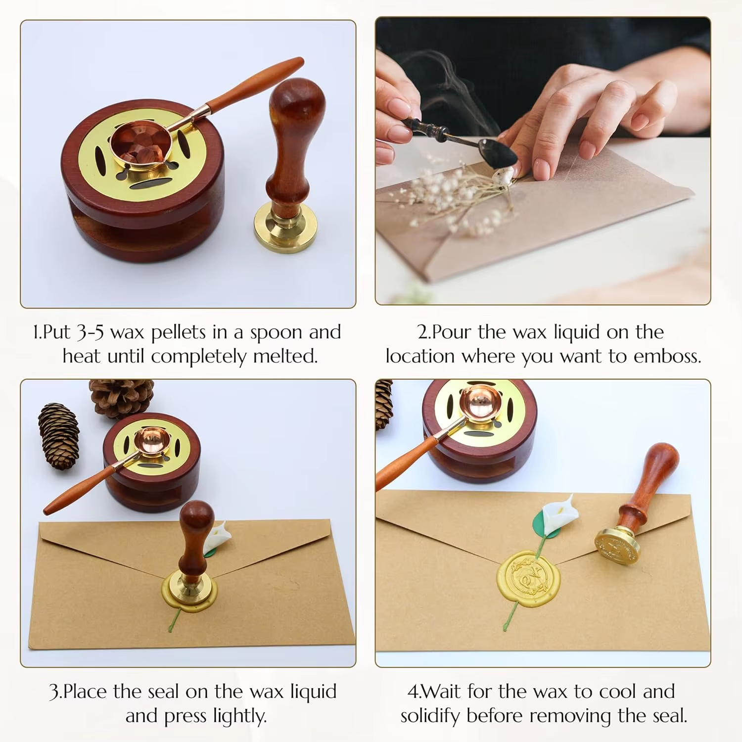 Свадебный набор сургучных штам – обзор и цена Wax Seal Letter Kit