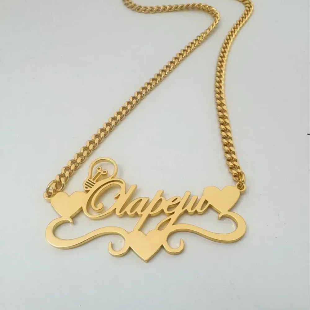Ожерелье ручной работы золотог – обзор и цена Name Necklace Custom