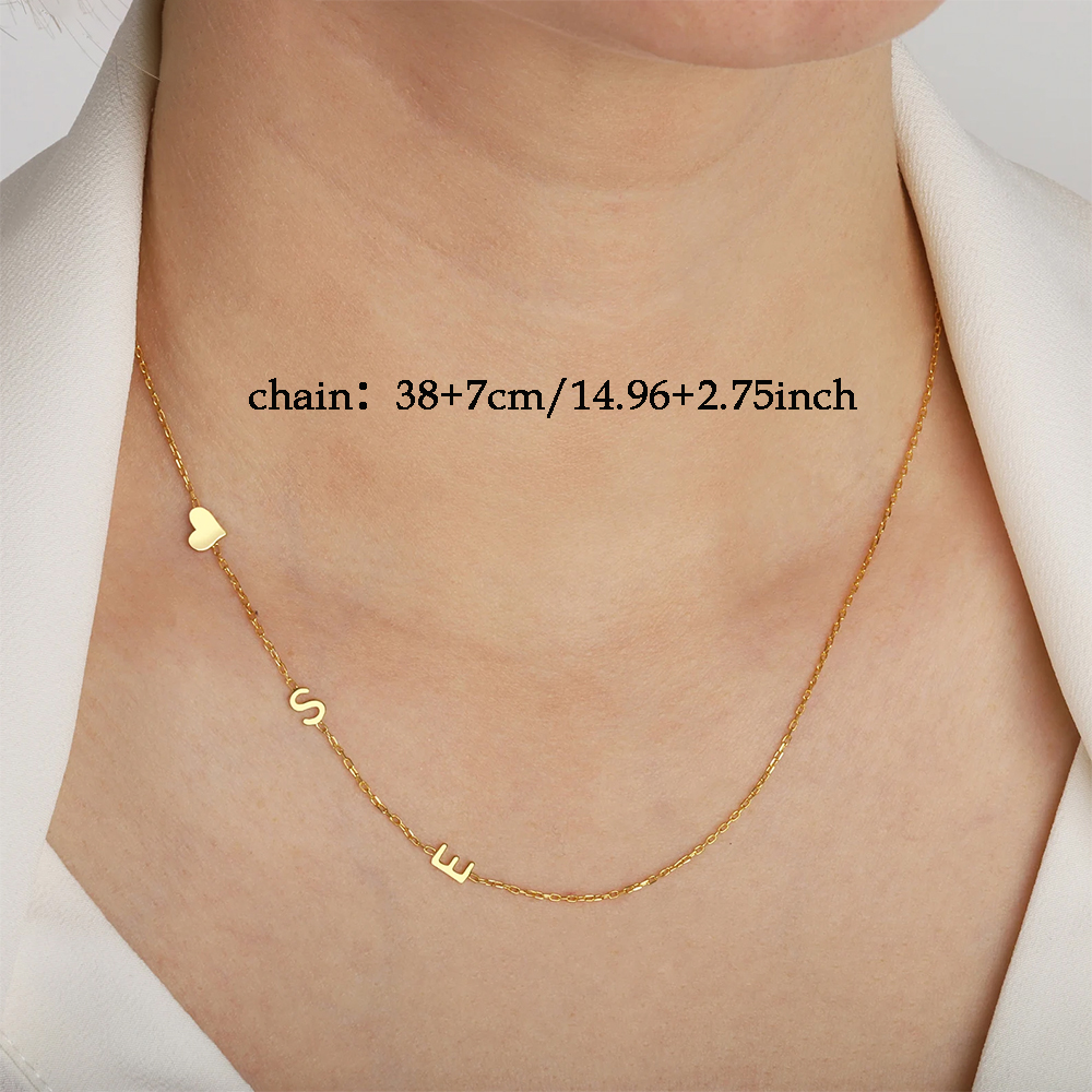 Ожерелье с буквами на заказ, п – обзор и цена Name Necklace Custom