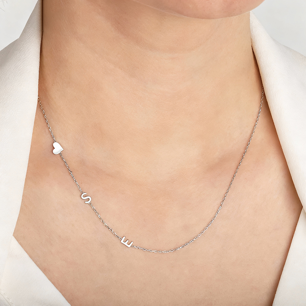 Ожерелье с буквами на заказ, п – обзор и цена Name Necklace Custom