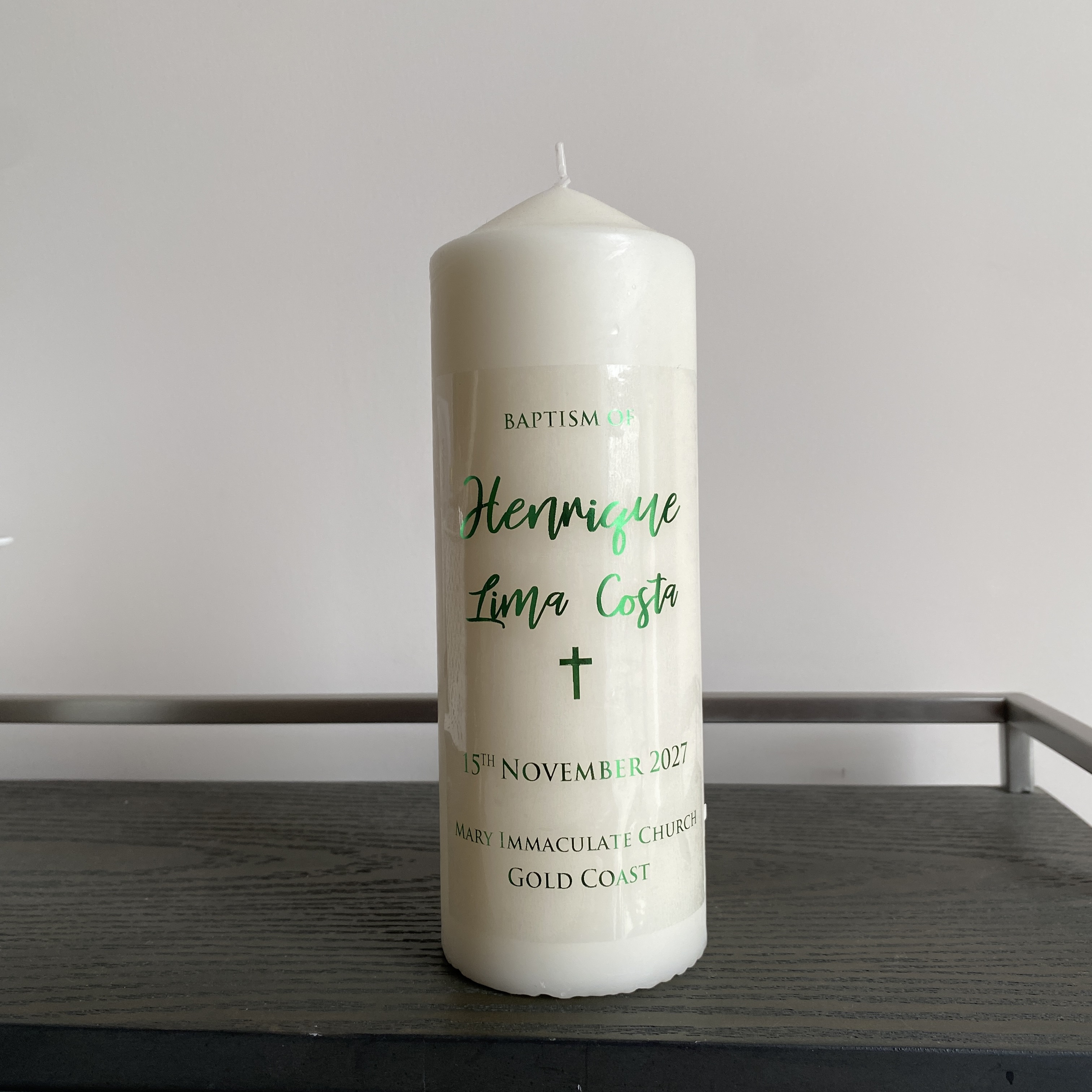 1 персонализированная свадебна – обзор и цена Personalised Candle Label
