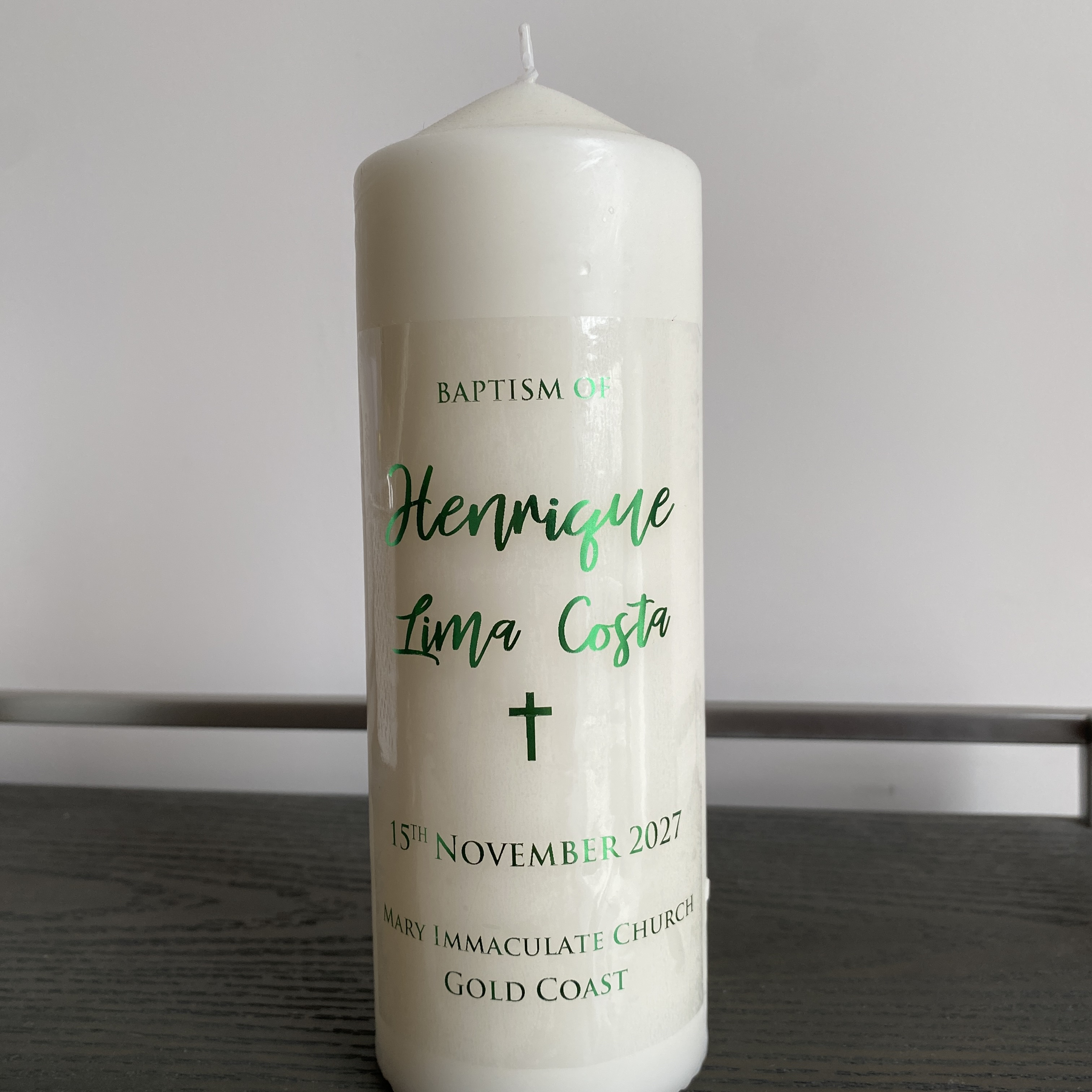 1 персонализированная свадебна – обзор и цена Personalised Candle Label