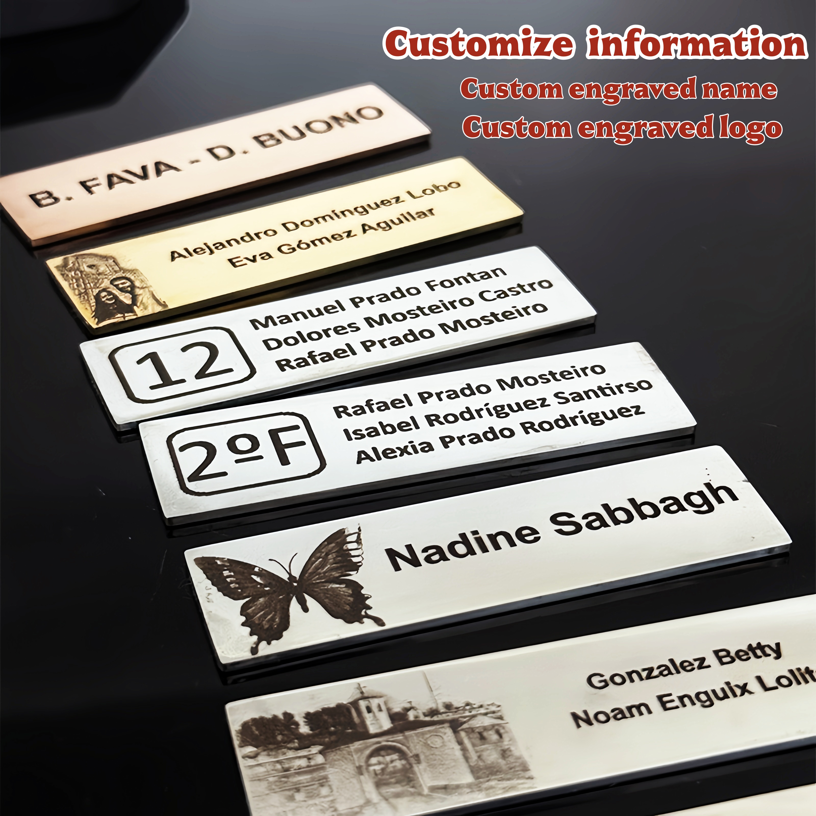 Металлическая именная табличка – обзор и цена Personalized Name Box