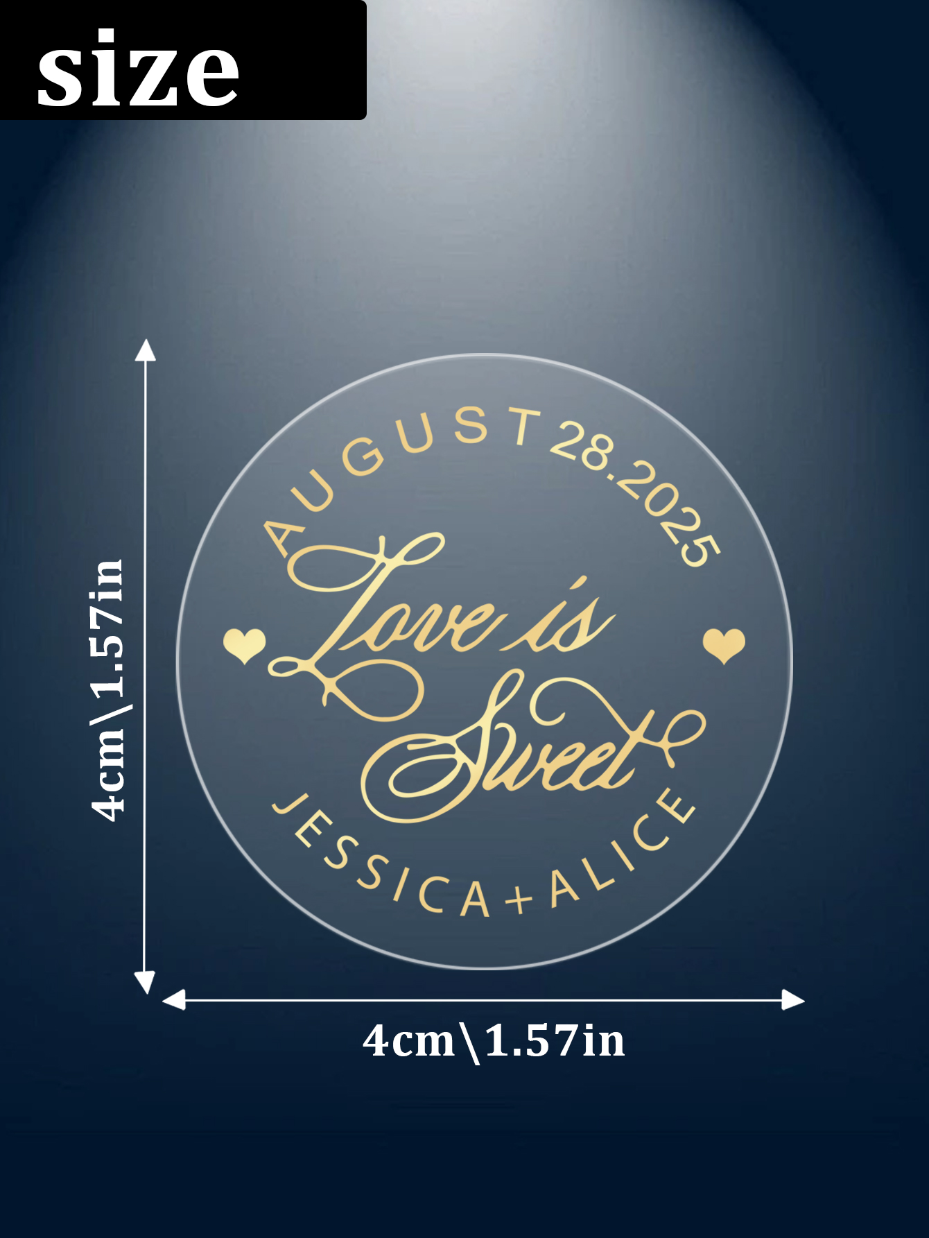 30-240 шт. прозрачных наклеек  – обзор и цена Personalised Candle Label