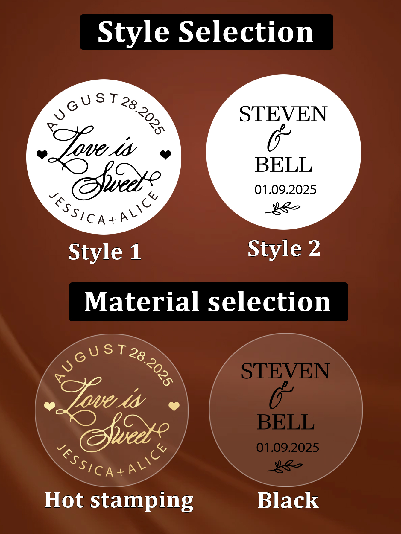 30-240 шт. прозрачных наклеек  – обзор и цена Personalised Candle Label