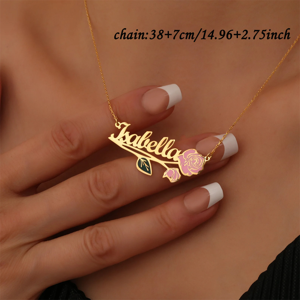 Персонализированное красочное  – обзор и цена Name Necklace Custom