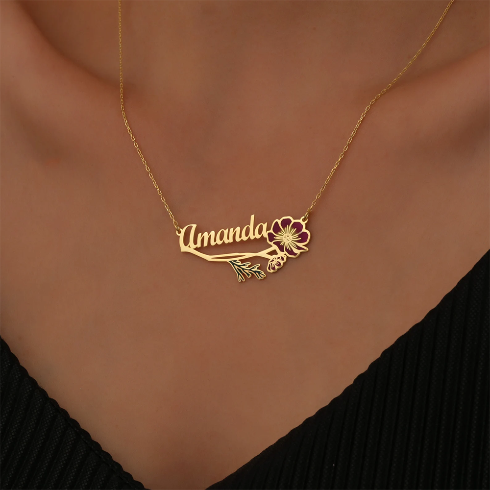 Персонализированное красочное  – обзор и цена Name Necklace Custom