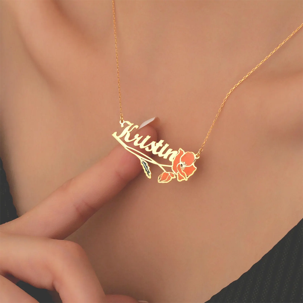 Персонализированное красочное  – обзор и цена Name Necklace Custom