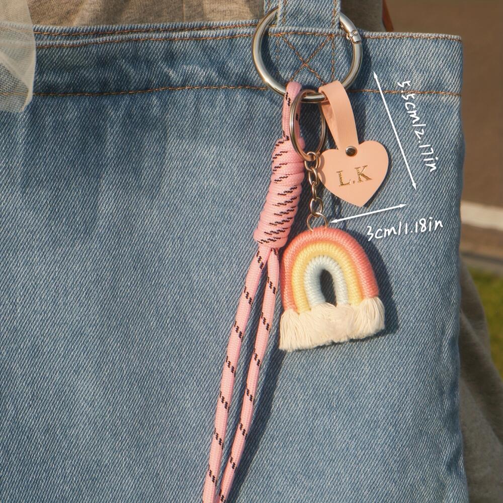 Персонализированный кожаный бр – обзор и цена Monogram Keychain Leather