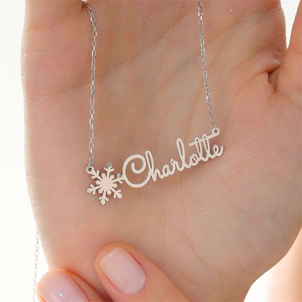 Простое ожерелье с именем на з – обзор и цена Birth Flower Necklace