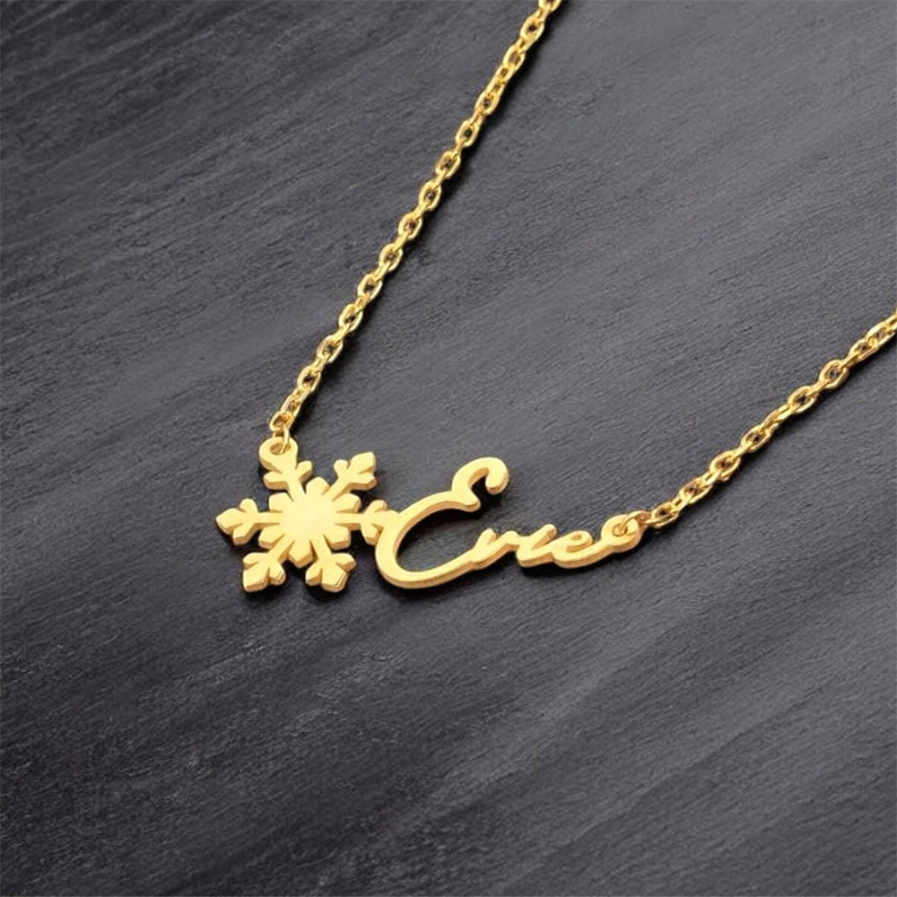 Простое ожерелье с именем на з – обзор и цена Birth Flower Necklace