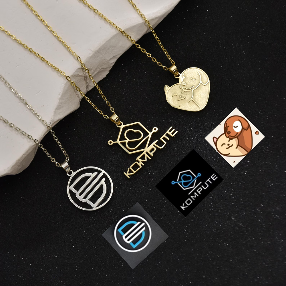 Ожерелье с логотипом компании  – обзор и цена Name Necklace Custom