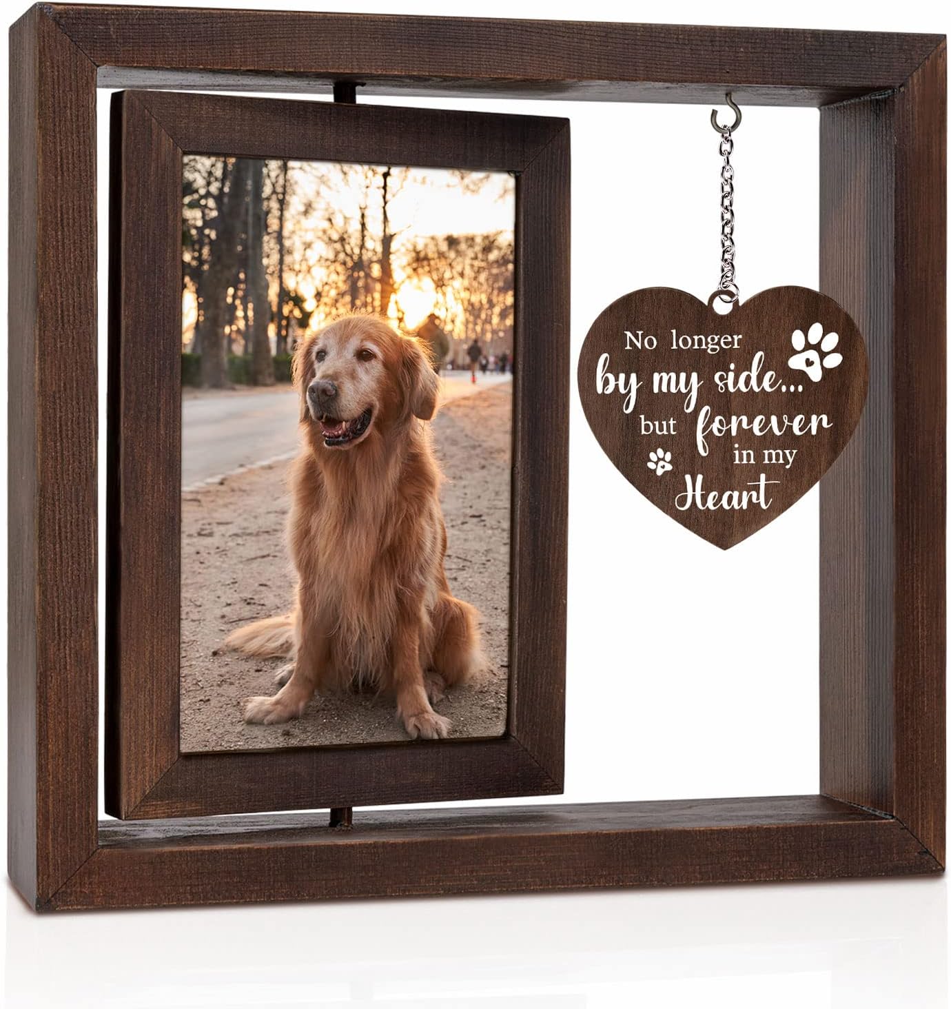 Фоторамка для памяти о питомце – обзор и цена Engraved Wood Frame