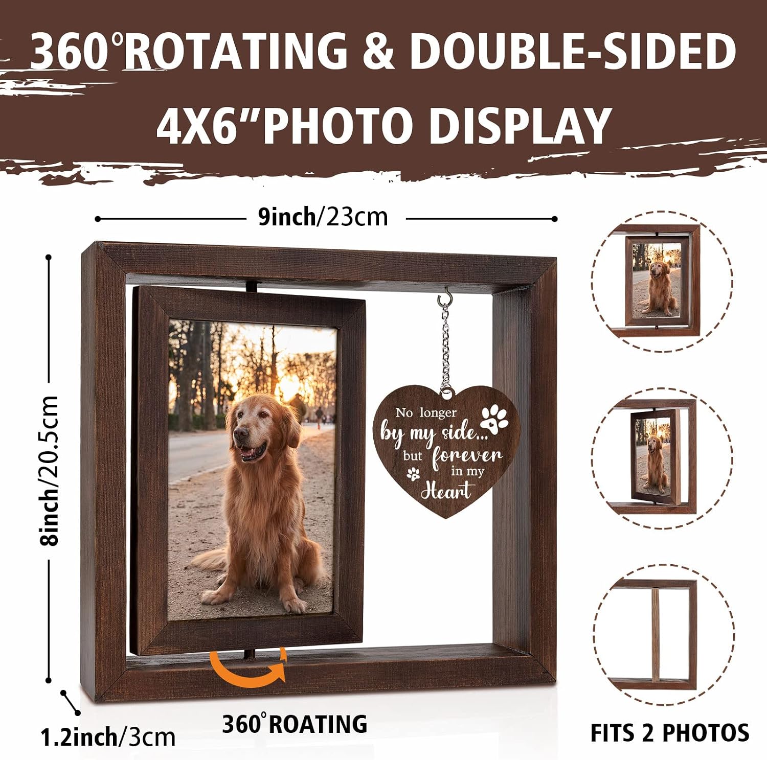 Фоторамка для памяти о питомце – обзор и цена Engraved Wood Frame
