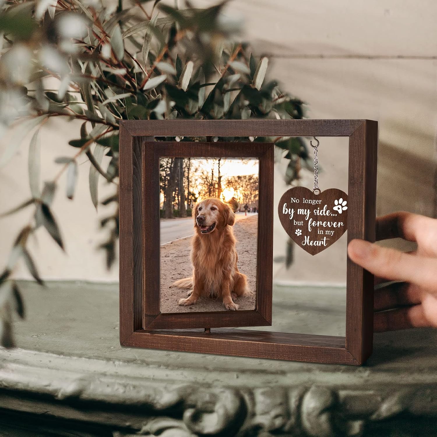 Фоторамка для памяти о питомце – обзор и цена Engraved Wood Frame