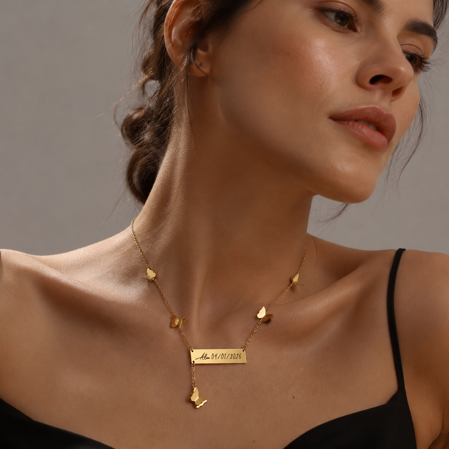 Персонализированное ожерелье с – обзор и цена Handwriting Necklace Bar