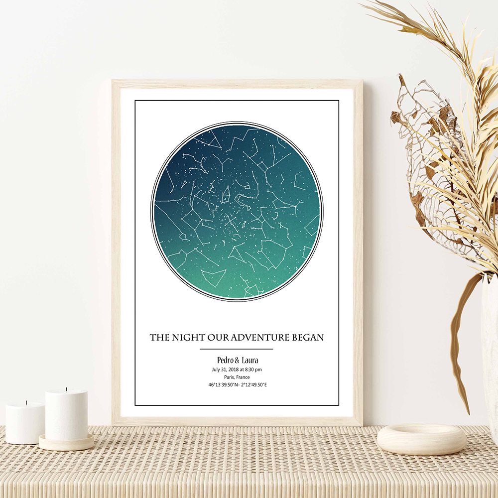 Персонализированный плакат с к – обзор и цена Custom Star Map