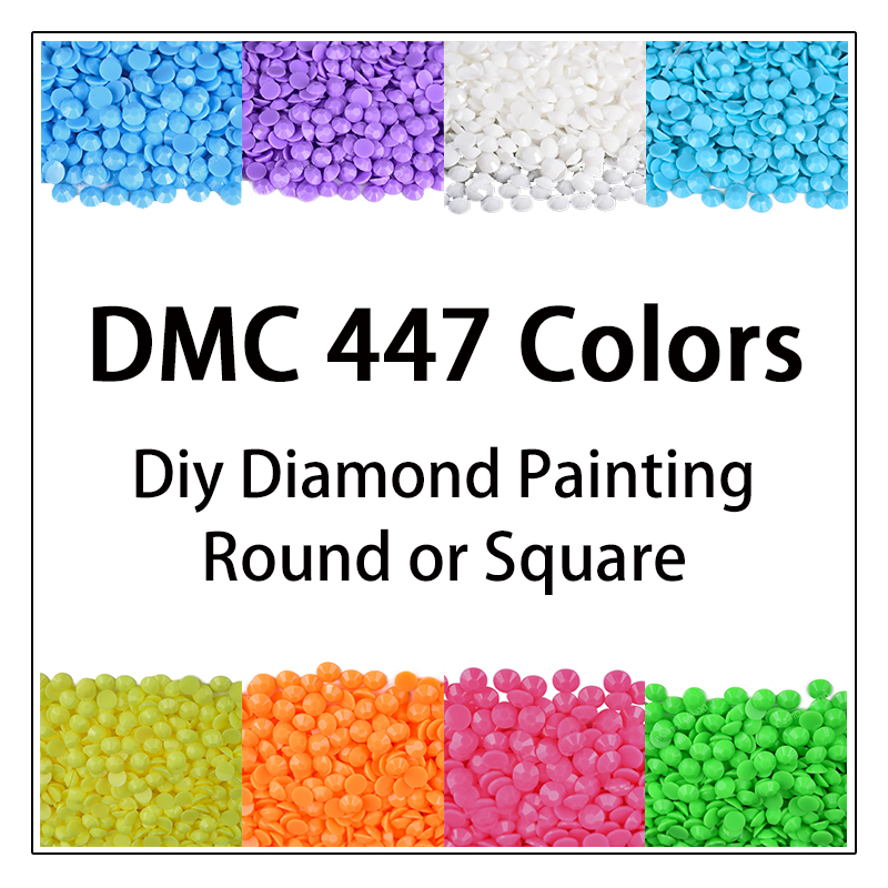 DMC 447 цветов 5D Diy алмазная – обзор и цена Photo Mosaic Print