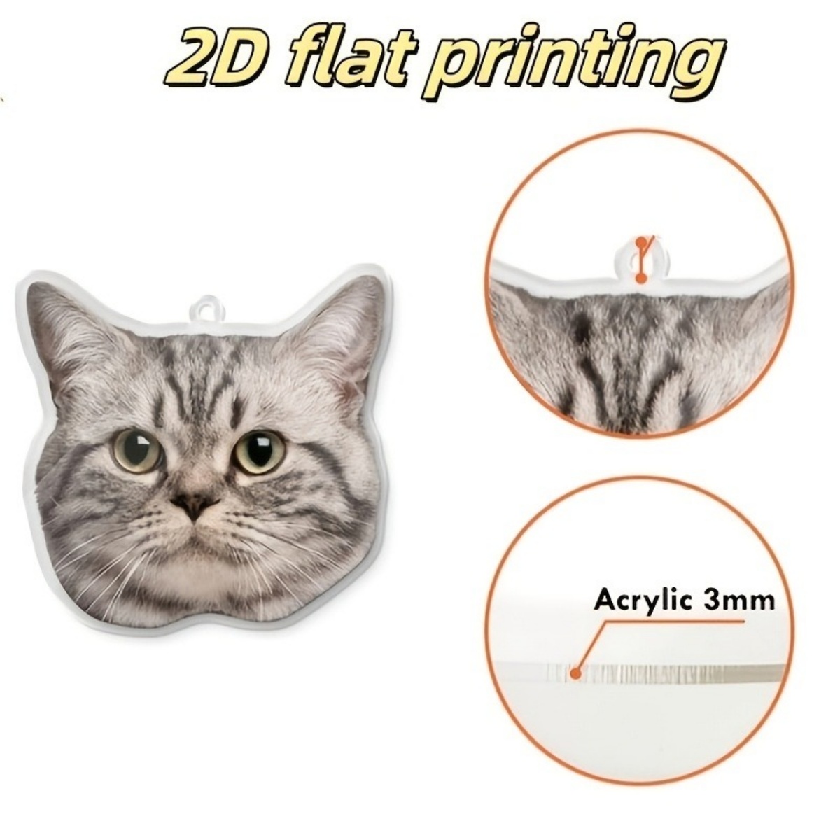 Персонализированный брелок с ф – обзор и цена Pet Portrait Custom